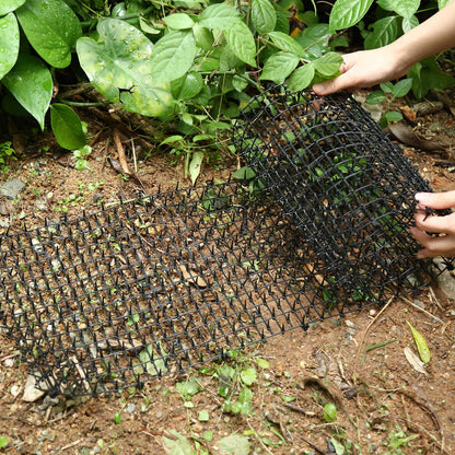 Cat Scat Mat, 78inch, Cat Deterrent Devices Spikes Mat Include 8 Garden Staples, for Garden, Fence, Anti-Cats Network, Bird, Squirrel, Raccoon Spikes