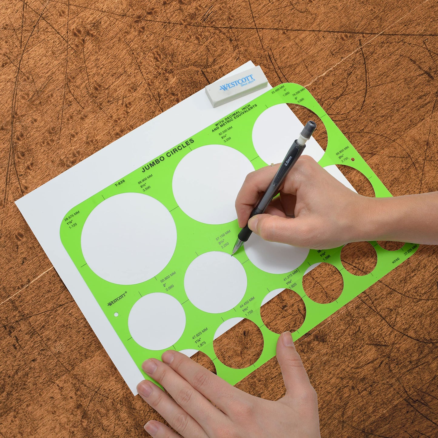 C-Thru Jumbo Circles Template (T-826)