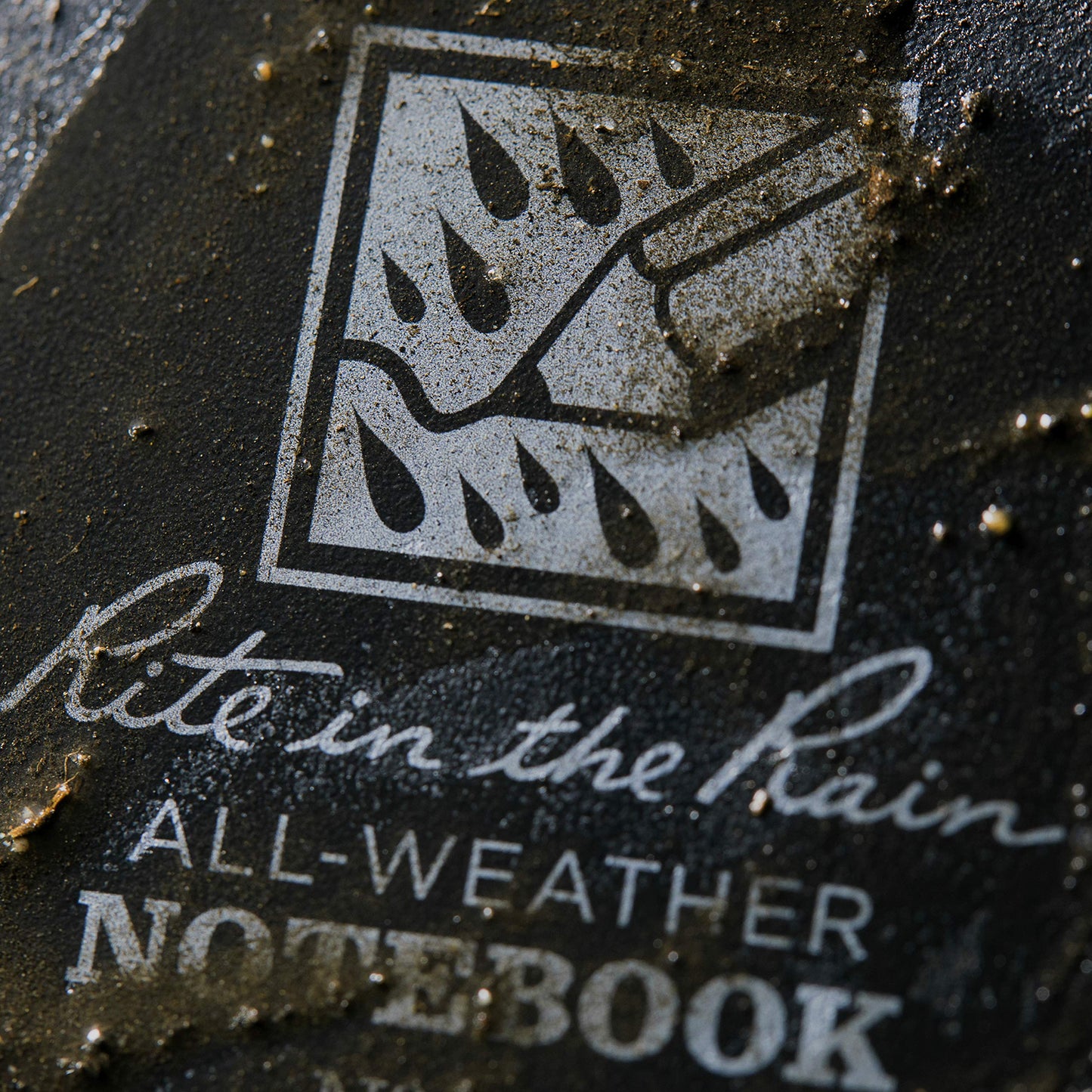 Rite in the Rain All-Weather Side-Spiral Notebook, 4 5/8" x 7", Black Cover, Universal Pattern (No. 773)