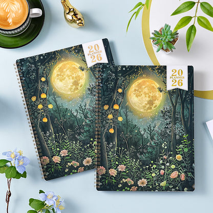 2026 Planner - Planner 2026, JAN 2026 - DEC 2026, 2026 Planner Weekly and Monthly, 2026 Calendar Planner, 9" x 11", Tabs, Spiral Binding, Back Pocket