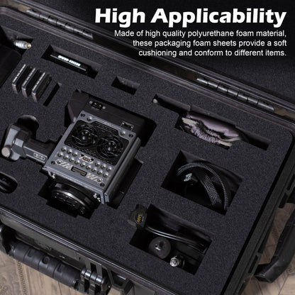 6 Pcs Tool Box Cuttable Foam Inserts for Cases - 16 x 12 x 1 In High Density Polyurethane Foam Sheet - Storage Packing Foam Sheets Cushioning for Camera Crafts Drawer
