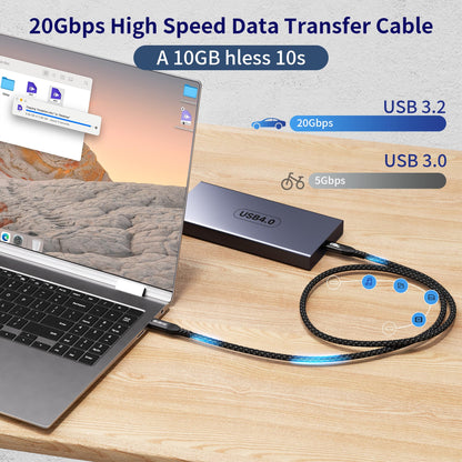 USB c Cable 10ft/3m Compatible with Thunderbolt 4/3, USB 3.2 Gen 2 20Gbps High Speed Data Transfer, 100w Fast Charging & 4K@120Hz USB C Video Cable for Monitor,dispaly Cord