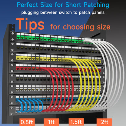 Cat6 Ethernet Patch Cable 6 ft (10 Pack), Cat6 Patch Cable for Data Centers, Cat 6 Patch Cable 10G, Network Patch Cables for Home and Enterprise Network -Black