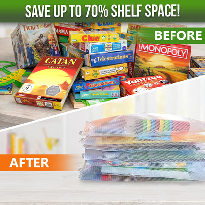10 Pack Large Mesh Zipper Pouch B4 (12x15in) Mesh Bags with Zipper for Organizing Board Game Puzzle - School Teacher Classroom Organization Zip Storage Bags - Plastic Zippered Pouches Zippered Pouches