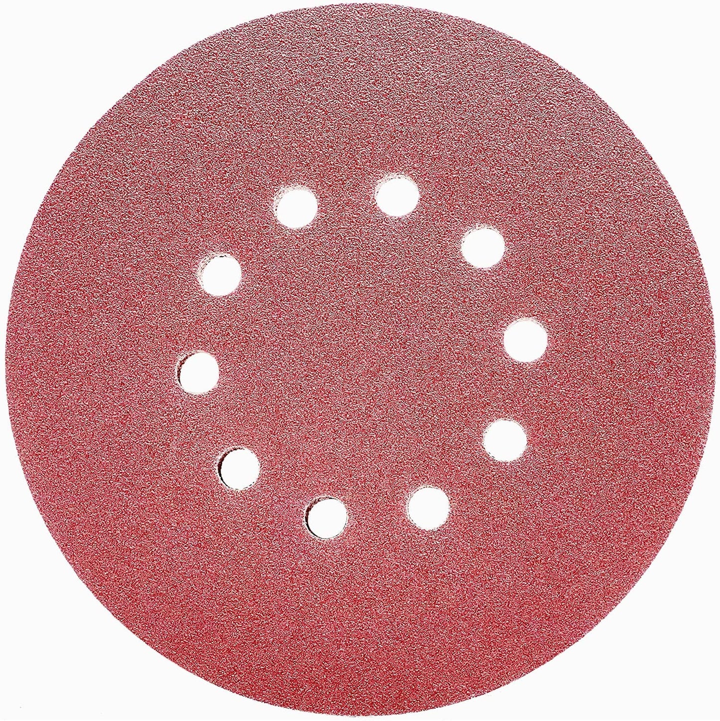 9 Inch 10 Holes Sanding Discs Set,225mm Sanding Disc, P60/80/120/150/240/320 Grit,Grinding Wheels Diameter 225mm,red Punched.for Drywall Sander Sanding Pads,Hook and Loop Sandpaper – 30 Pack