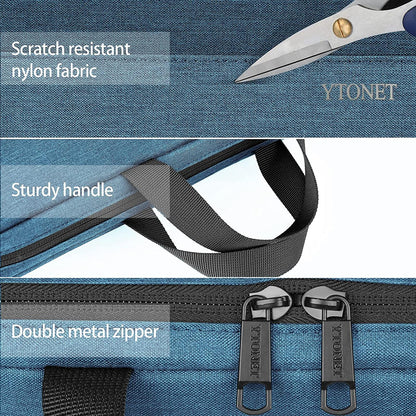 Ytonet Laptop Sleeve Case 15.6 Inch, Slim Water Resistant TSA Carrying Case with Handle, Durable Protective Laptop Cover Compatible with HP Dell Lenovo Asus Notebooks, Gifts for Men Women, Deep Teal