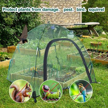 2pack Pest Guard Cover,22.8x22.8x22.8 Inches Garden Mesh Plant Cover Insect Bird Barrier Netting Mesh Outdoor Mesh Plant Enclosure Plant Tent Cover Pest Protection Guard for Fruit Vegetables
