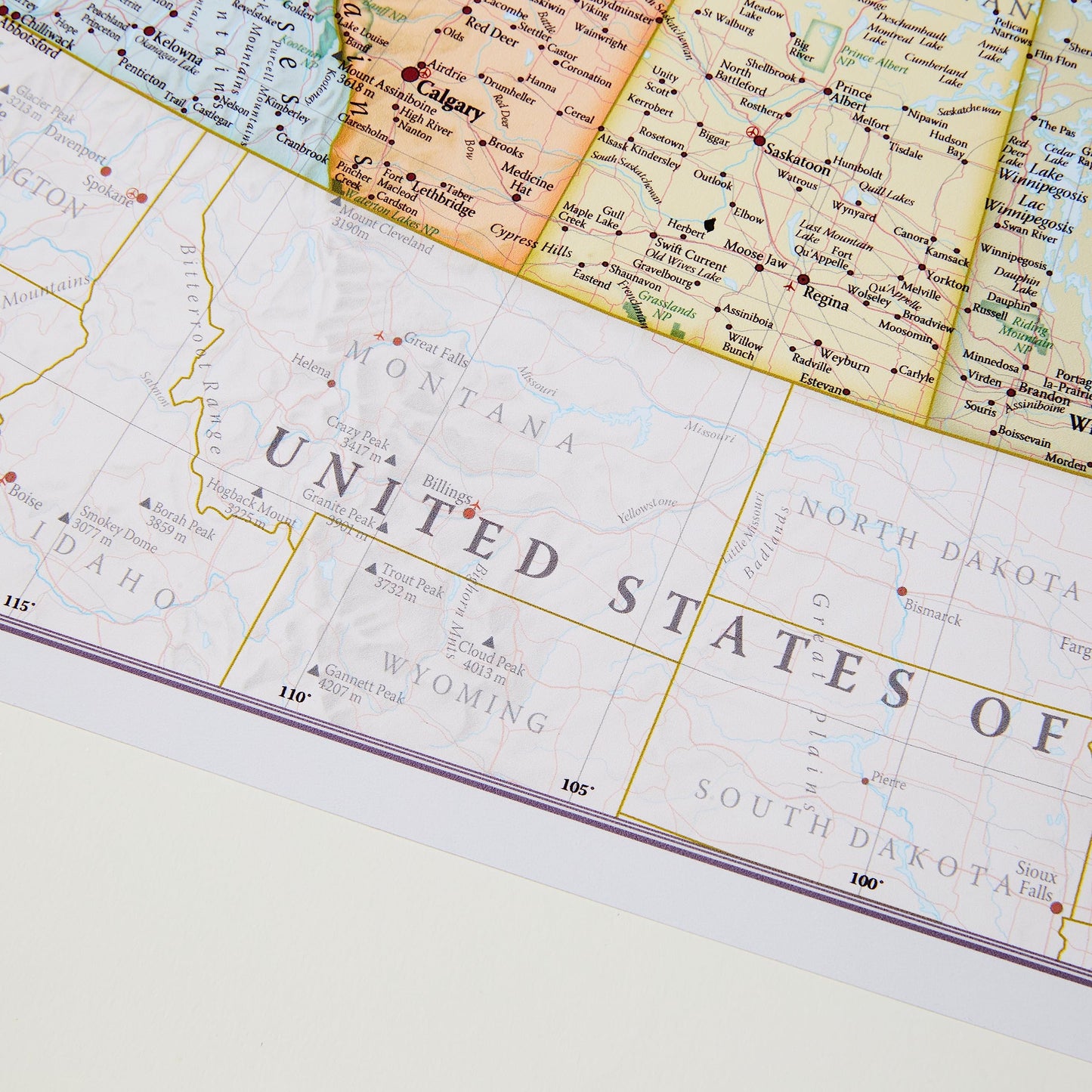 Canada Map Poster – 59.4 x 42 cm - Maps International - Map Making for More Than 50 Years - Most Detailed Map Gift
