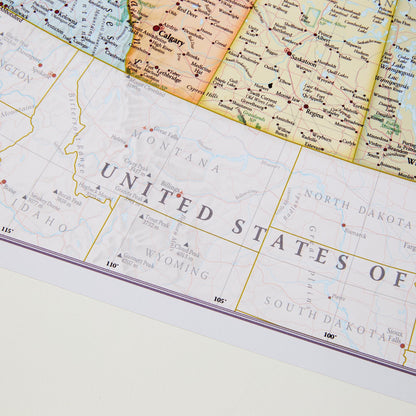 Canada Map Poster – 59.4 x 42 cm - Maps International - Map Making for More Than 50 Years - Most Detailed Map Gift