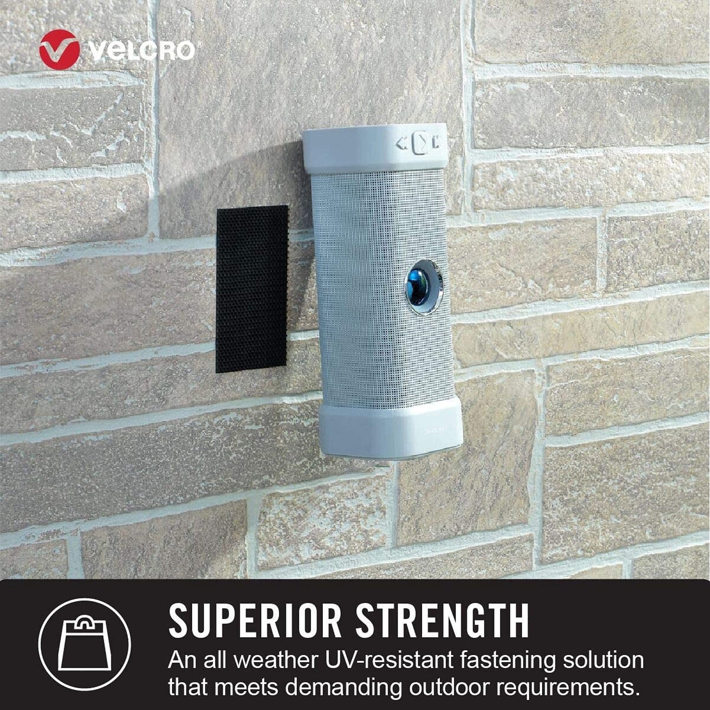 VELCRO Brand - Industrial Strength Extreme Outdoor | Heavy Duty, Superior Holding Power on Rough Surfaces | Tape – 10ft x 1in | Black