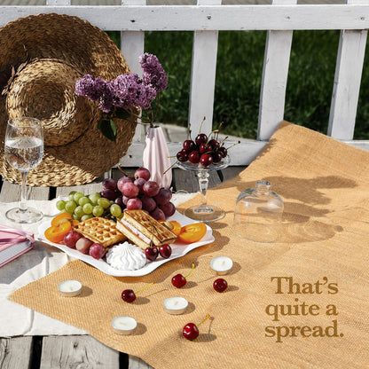 Burloptuous 40"x15 Feet Gardening Burlap Roll - Multipurpose Natural Burlap Fabric, High Density Jute Fiber Material for Decorations, Center Pieces for Home, Rustic Party Décor
