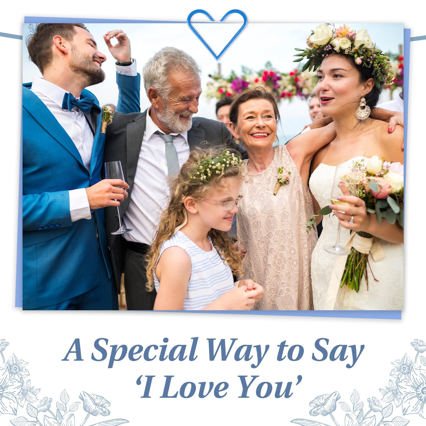 Set of 2 To My Dad and Mom on My Wedding Day Card – Thank You Gift from Bride and Groom, Heartfelt Parents Appreciation Card