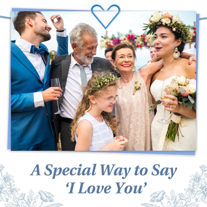 Set of 2 To My Dad and Mom on My Wedding Day Card – Thank You Gift from Bride and Groom, Heartfelt Parents Appreciation Card