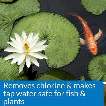 API POND CHLORINE & HEAVY METAL NEUTRALIZER Pond Water Neutralizer 16-Ounce Bottle