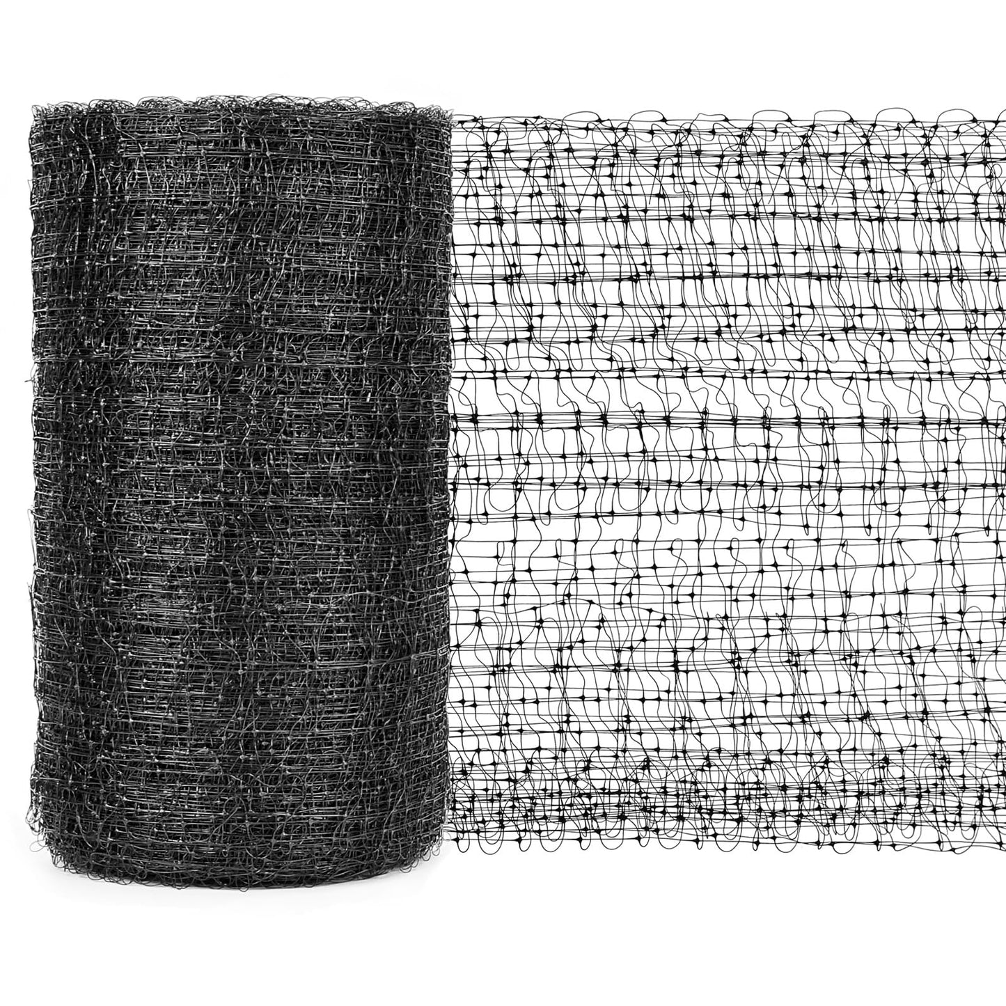 Bird Netting for Garden 7 x 100 Feet, Black Garden Protection Netting Heavy Duty Wire Mesh Net Barrier, Protect Plants Fruits Trees from Rodents Birds Deer Poultry Reusable Animal Fencing (1, Black)