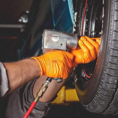 Watson Gloves Green Monkey 6 Mil Biodegradable Disposable Nitrile Glove - Powder-Free, Abrasion & Puncture Resistance, Sure-Grip Textured Pattern, 50 Gloves/Box