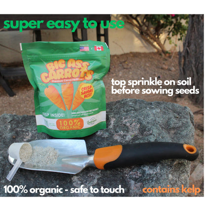 Big A Carrot Fertilizer and Root Vegetable Fertilizer – 13.5oz Premium Organic Plant Food for Indoor and Outdoor Vegetable Garden