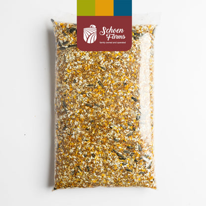 Schoen Farms Wild Bird Seed Food Mix – 2.27 kg Bag – Classic Seed Blend for Finches, Cardinals, Chickadees & Sparrows – Canadian Grown Bird Feed