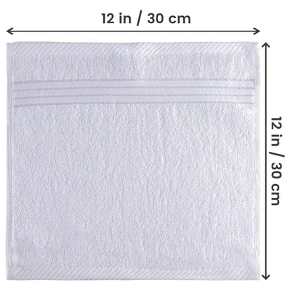 Utopia Towels 12 Pack Premium Wash Cloths Set, 12 by 12 Inches, 100% Cotton Ring Spun, Highly Absorbent and Soft Feel Washcloths for Bathroom, Spa, Gym, and Face, White