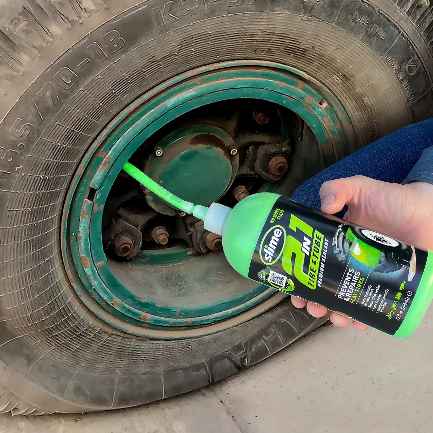 Slime 2-in-1 Tire & Tube Sealant, 946mL