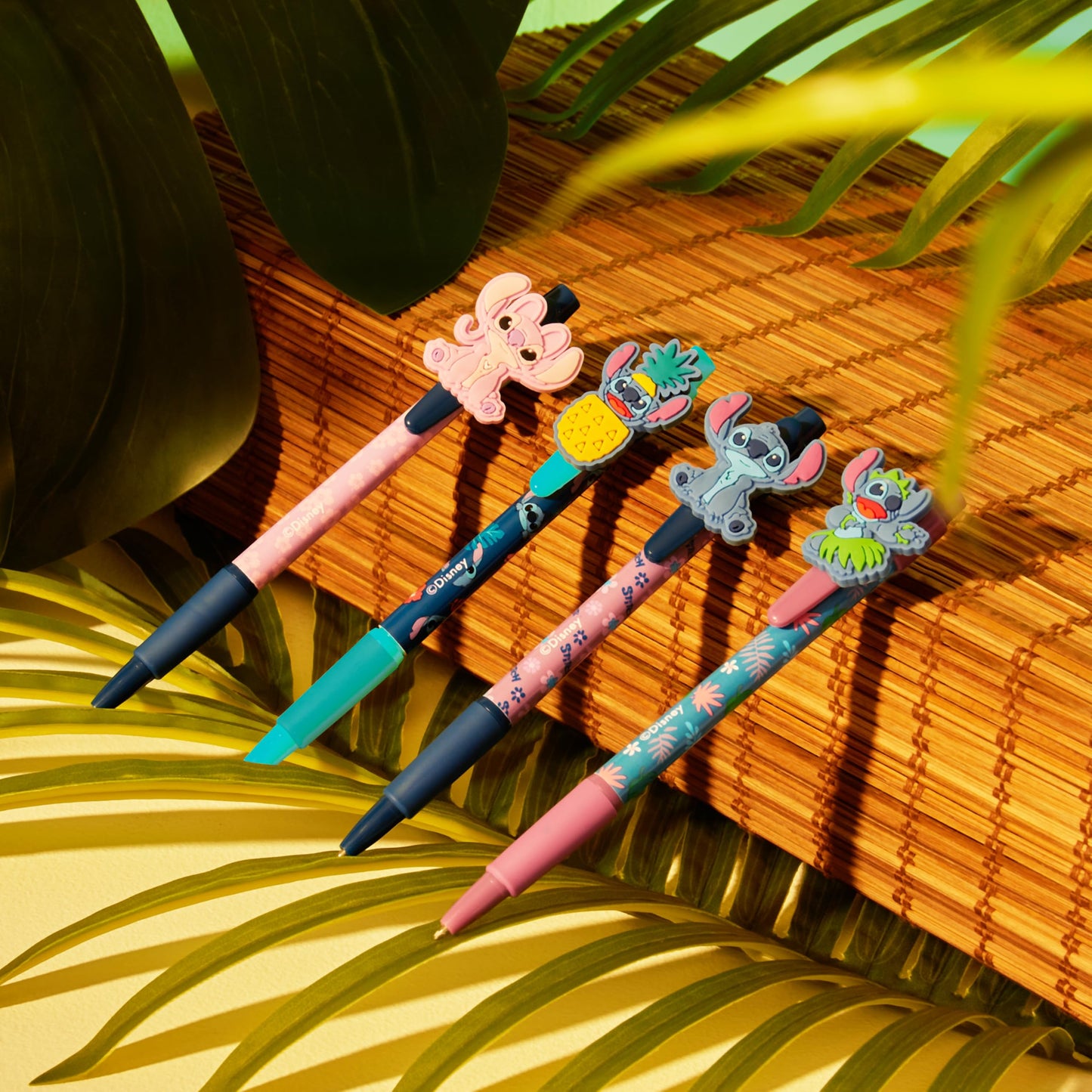 Disney Stitch Pen Set for Girls Teens Black Ballpoint Pen Uni Office School Supplies Gift Set of 4 Kawaii Womens Stationery Stitch Gifts