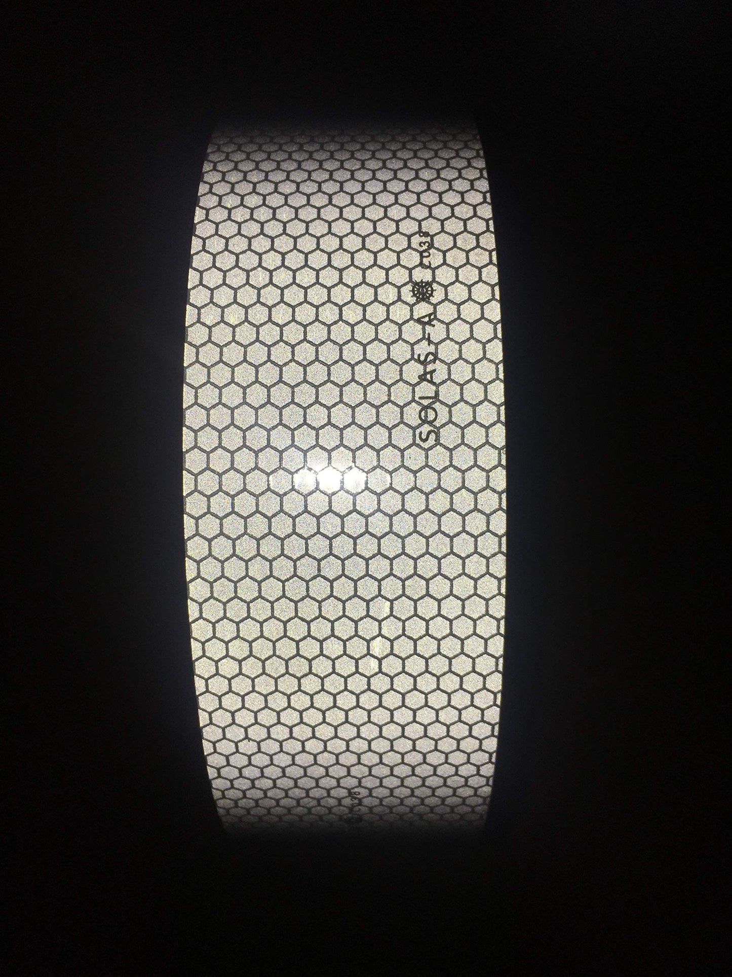 SOLAS Grade Marine Reflective Tape Conspicuity Safety Warning Silvery White Waterproof Ultra Reflective Glass Bead Honeycomb Technology Boats Rafts, Life Jacket, Motorcycles, Trailers (2IN X 30FT)