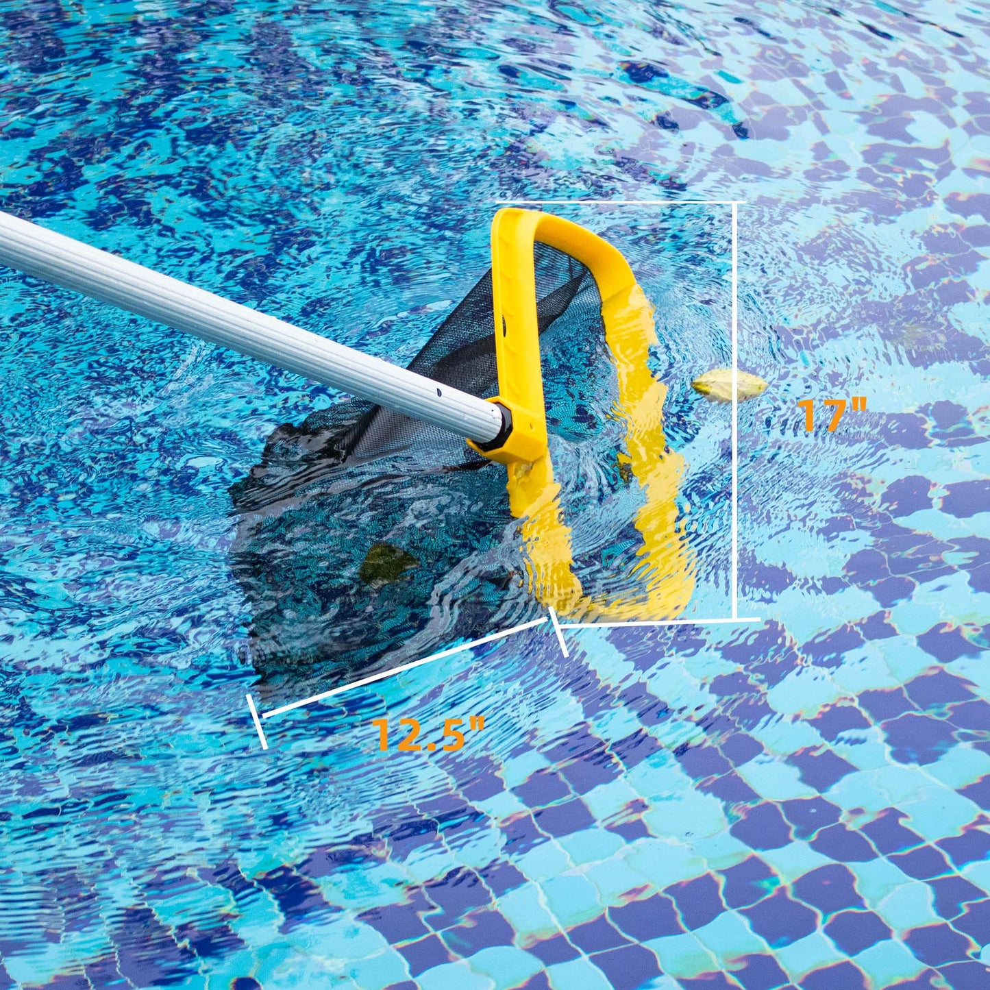 Pool Skimmer-Reinforced Frame Deep Rake Net for Cleaning Leaf in Swimming Pool,Hot Tubs & Pond(no Pole)