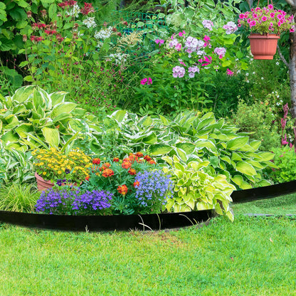 2 inch Tall Landscape Edging No Dig 33FT Garden Edging with 30 Spikes, Landscape Edging Border for Landscaping, Lawn, Flower Beds, Grass, Yard (2inch 33ft)
