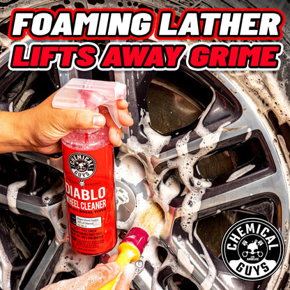 Chemical Guys Sprayable Diablo Wheel Cleaner (Safe on All Wheel & Rim Finishes), Great for Cars, Trucks, SUVs, Motorcycles, RVs & More, 473 ml (2 Pack)