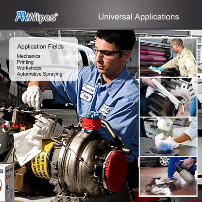 AAwipes Cleanroom Wipes Nonwoven Wipes Cellulose/Polyester Blend (Grade A, 68 Gram) 9" x 9"for Lab, Electronics, Pharmaceutical, Printing and Semiconductor Industries (Bag of 150 Pcs)