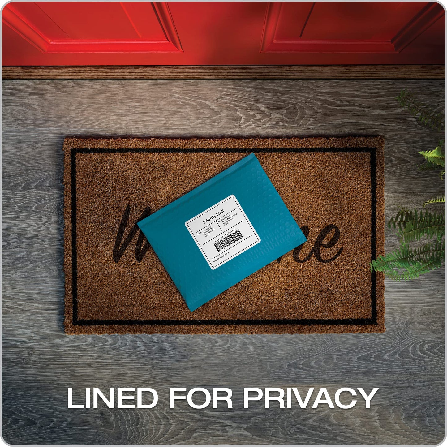 Quality Park Bubble Mailers, 6 x 9 Shipping Envelopes, Water Resistant Blue Poly Padded Envelopes, Redi-Strip Peel Off Closure, 50 Per Box (QUA85862)