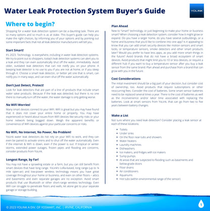 YOLINK Water Leak Detector, 1/4 Mile World's Longest Range, Wireless Smart Water Leak Sensor, Alexa, IFTTT, Hub Required