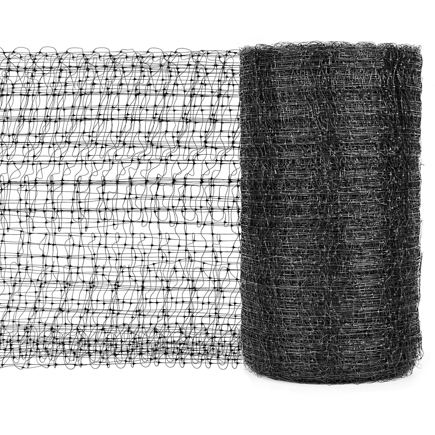 Bird Netting for Garden 7 x 100 Feet, Black Garden Protection Netting Heavy Duty Wire Mesh Net Barrier, Protect Plants Fruits Trees from Rodents Birds Deer Poultry Reusable Animal Fencing (1)
