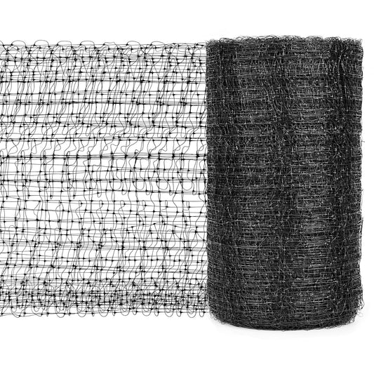 Bird Netting for Garden 7 x 100 Feet, Black Garden Protection Netting Heavy Duty Wire Mesh Net Barrier, Protect Plants Fruits Trees from Rodents Birds Deer Poultry Reusable Animal Fencing (1)