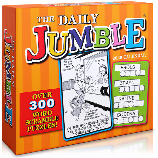 The Daily Jumble 2026 Boxed Daily Desk Calendar: Brain-Teasing Puzzles and Challenges