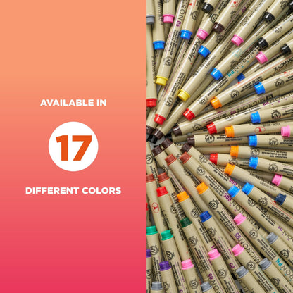 Sakura Pigma Micron Fineliner Pens - Archival Black Ink Pens - Pens for Writing, Drawing, or Journaling - Black Ink - 02 Point Size - 6 Pack