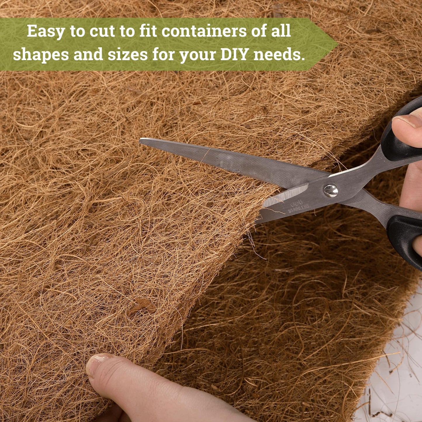YOUEON 3 Rolls Coconut Coir Liner Sheets 40 x 16 Inch, Coco Liner Roll Reusable Coconut Fiber Mat, Reptile Carpet, Snow Melting Mats Insulation Coconut Mat for Planter, Flowerpot, Garden,Reptile