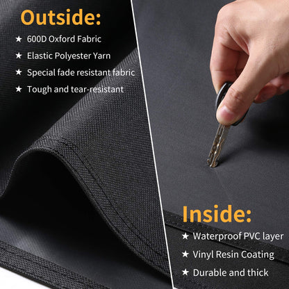 SUPJOYES BBQ Cover for George Foreman Electric Grill, Indoor Outdoor Round BBQ Covers for GGR50B, GFO3320, GFO240