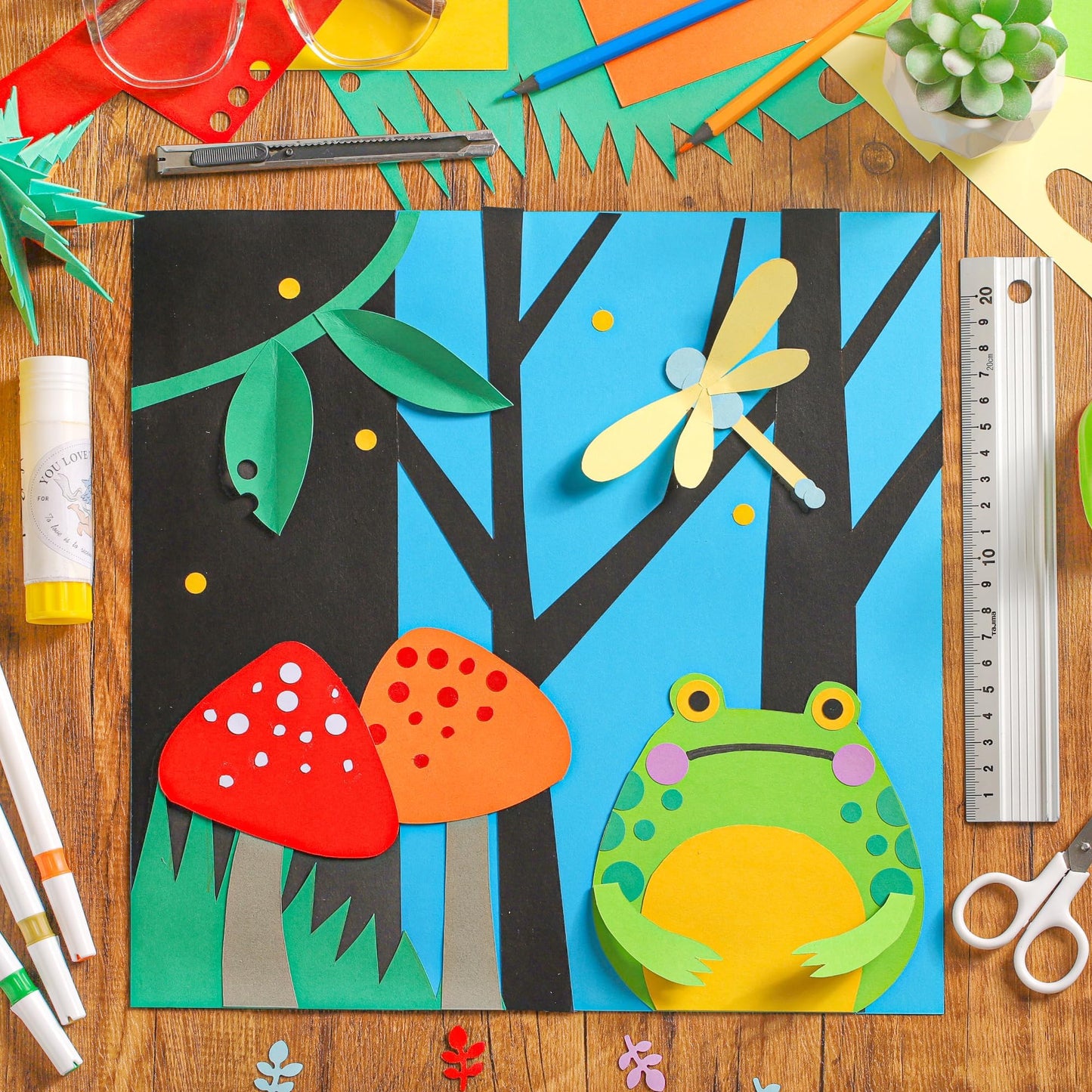 Colored Cardstock - 12 x 12 inch / 100 Sheets / 20 Colors Paper 65lb 180g UAP10