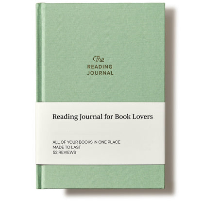 Reading Journal - 52 reviews. Review and Track Your Reading. Book Journal for Book Lovers & Readers. Green