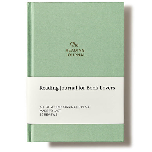 Reading Journal - 52 reviews. Review and Track Your Reading. Book Journal for Book Lovers & Readers. Green
