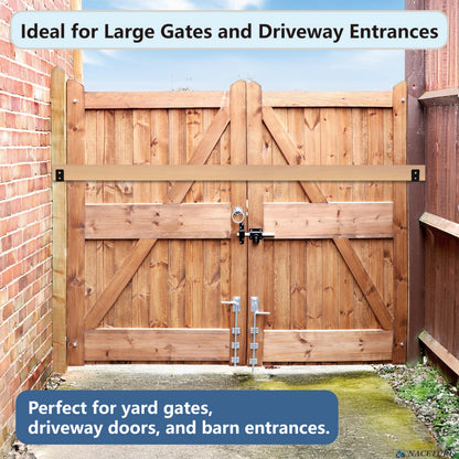 4 Pack Door Barricade Brackets – Heavy Duty 2x4 U Bracket Door Brace Reinforcement Plates with Screws, Wall Mount Security Bar Holder for Front Door Safety, Anti-Rust Steel, Easy Install