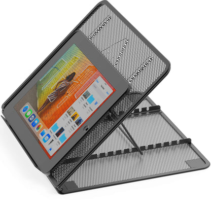 Simple Houseware Laptop Stand with 11-Levels Adjustable Computer Holder for Desk/Book/Tablet Support, Black