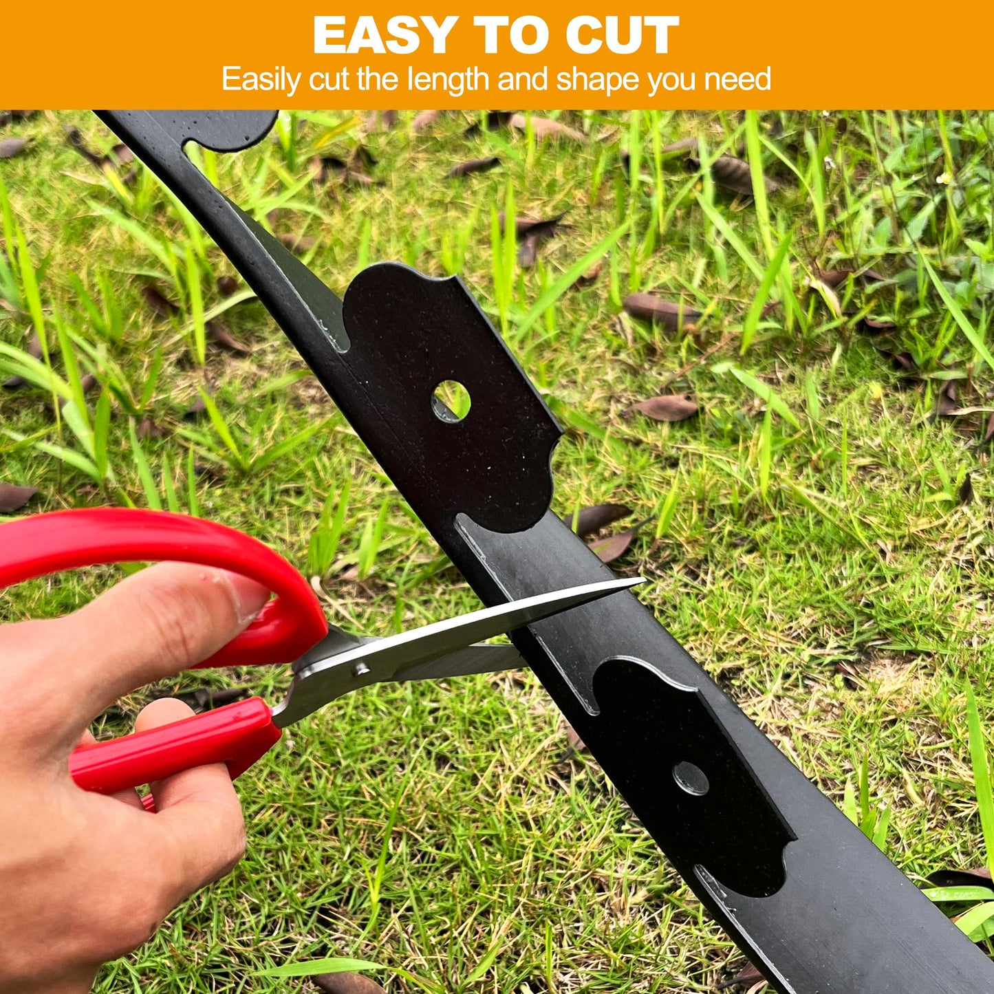2 inch Tall Landscape Edging No Dig 33FT Garden Edging with 30 Spikes, Landscape Edging Border for Landscaping, Lawn, Flower Beds, Grass, Yard (2inch 33ft)