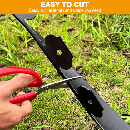 2 inch Tall Landscape Edging No Dig 33FT Garden Edging with 30 Spikes, Landscape Edging Border for Landscaping, Lawn, Flower Beds, Grass, Yard (2inch 33ft)