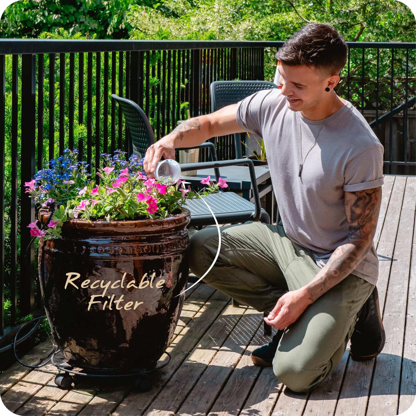 Single Replacement MINA Alkaline Water Filter by Santevia | Single At Home Water Pitcher Filter Adds Minerals and Makes Alkaline Water | Chlorine and Lead Water Filter | Made In Canada