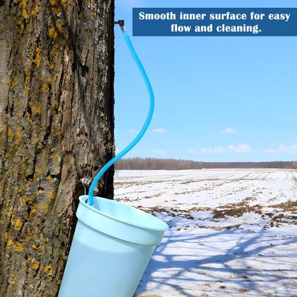 60 Ft Maple Syrup Tree Tapping Tubing Line- Maple Sap Vacuum Tubing- Syrup Collection Tubes Vacuum Line Hose for Maple Syrup Collection Supplies