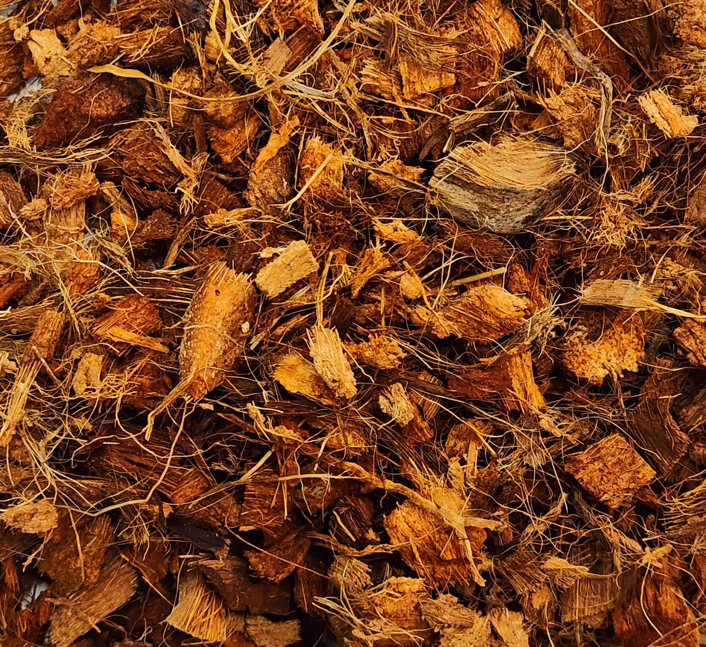 8 litres - Horticulture Coco Husk for Plants- Organic Loose Chunky Coco Chips and Fibers, A Fantastic Soil Amendment for Aroid/Tropical/Orchid/Indoor Plants Potting Mix. (8 litres)