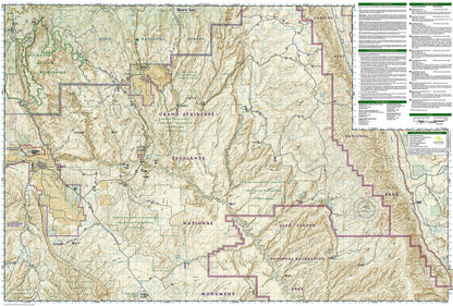 Canyons of the Escalante Map [Grand Staircase-Escalante National Monument]