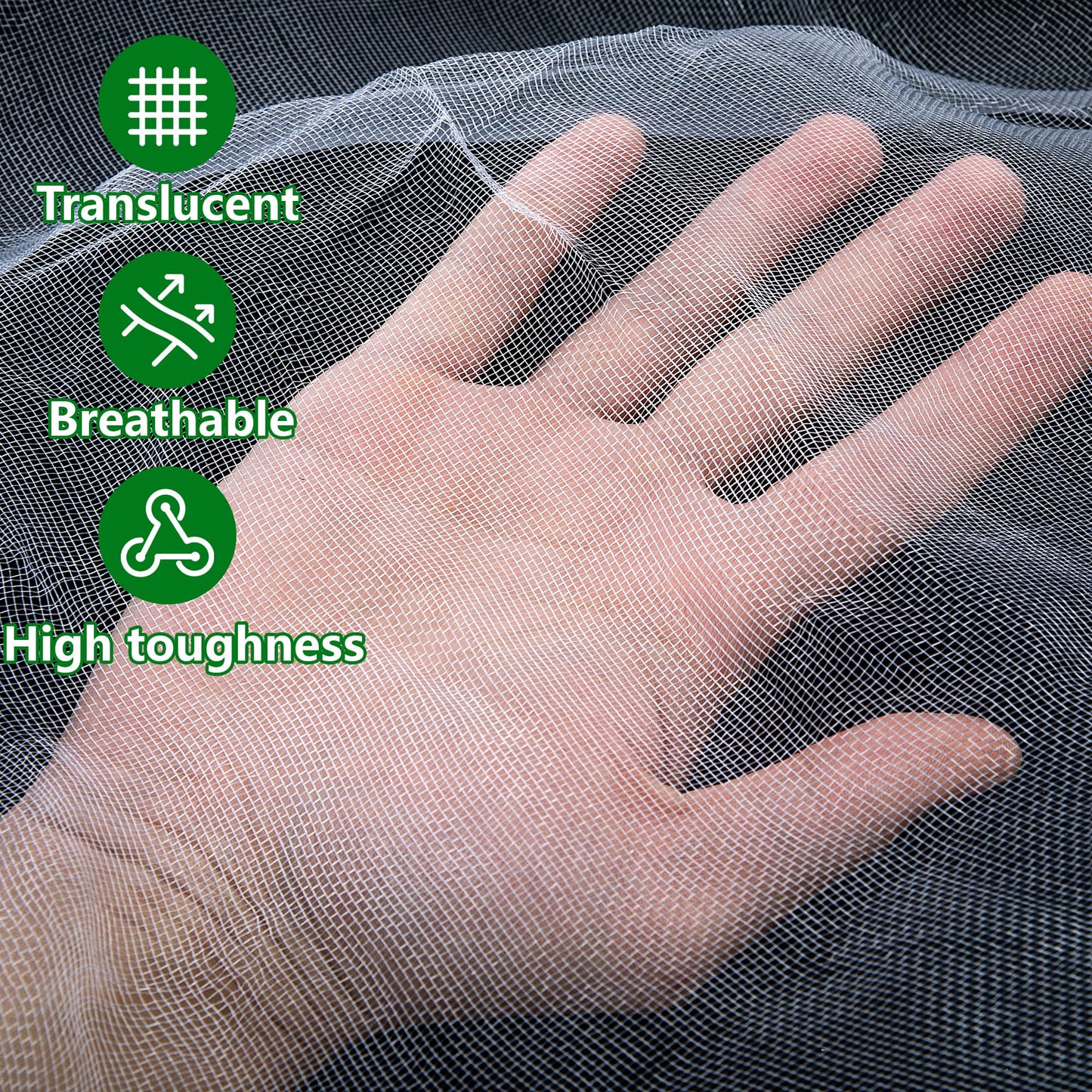20x10 Feet Insect Bird Barrier Netting Mesh- Garden Bug Netting Plant Cover for Protect Vegetable Plant Fruits Flower from Insect Bird Eating
